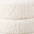 Ivory Boucle Ottoman